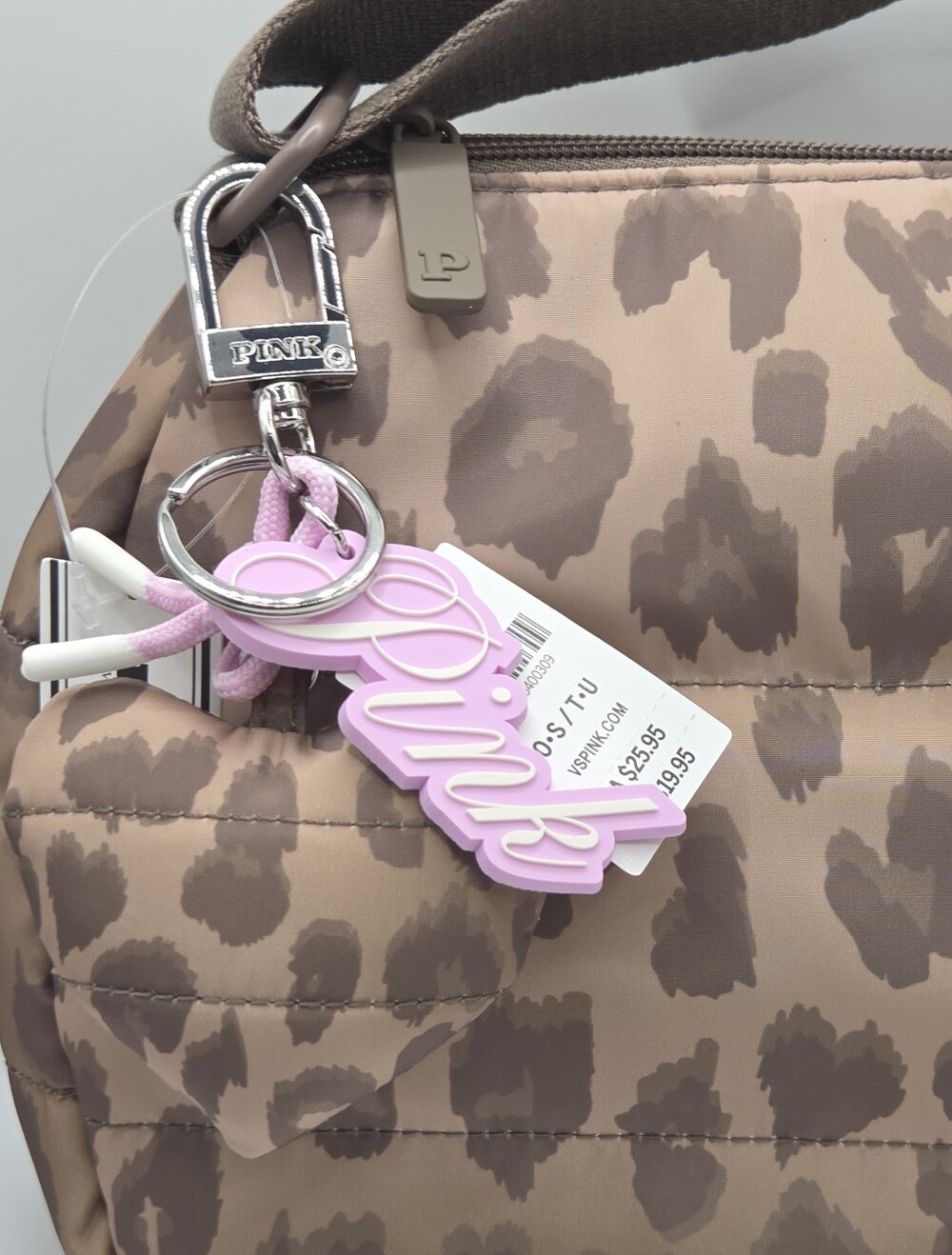 Victoria's Secret PINK Mini Puffer Bag Animal Print Bundle New!♡♡ - Picture 3 of 4